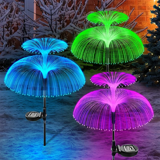 Magical Double-Deck Solar Jellyfish Lights